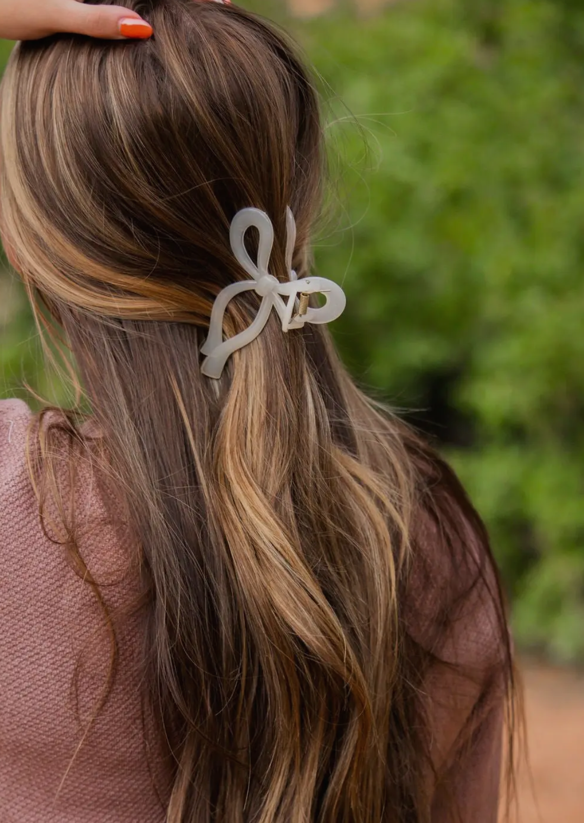 Claw Clip - Vintage Bow