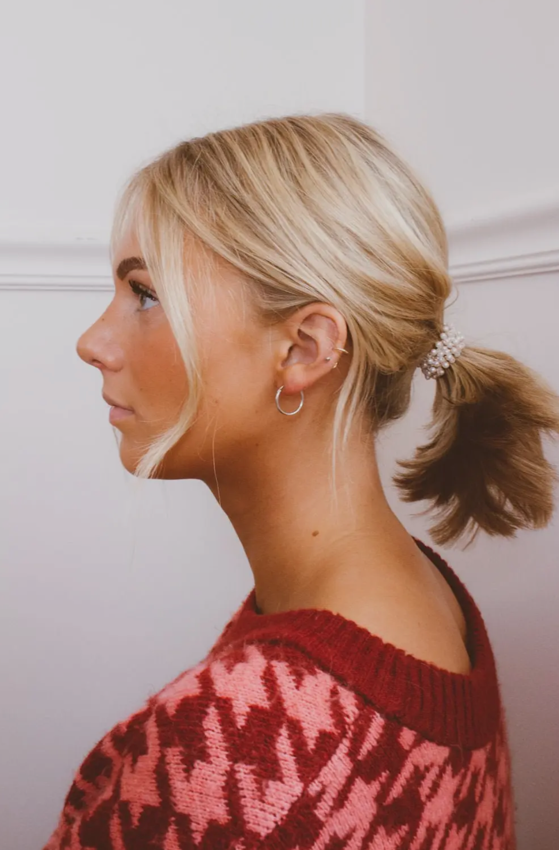 Tiny Pearls - Ponytail Holder
