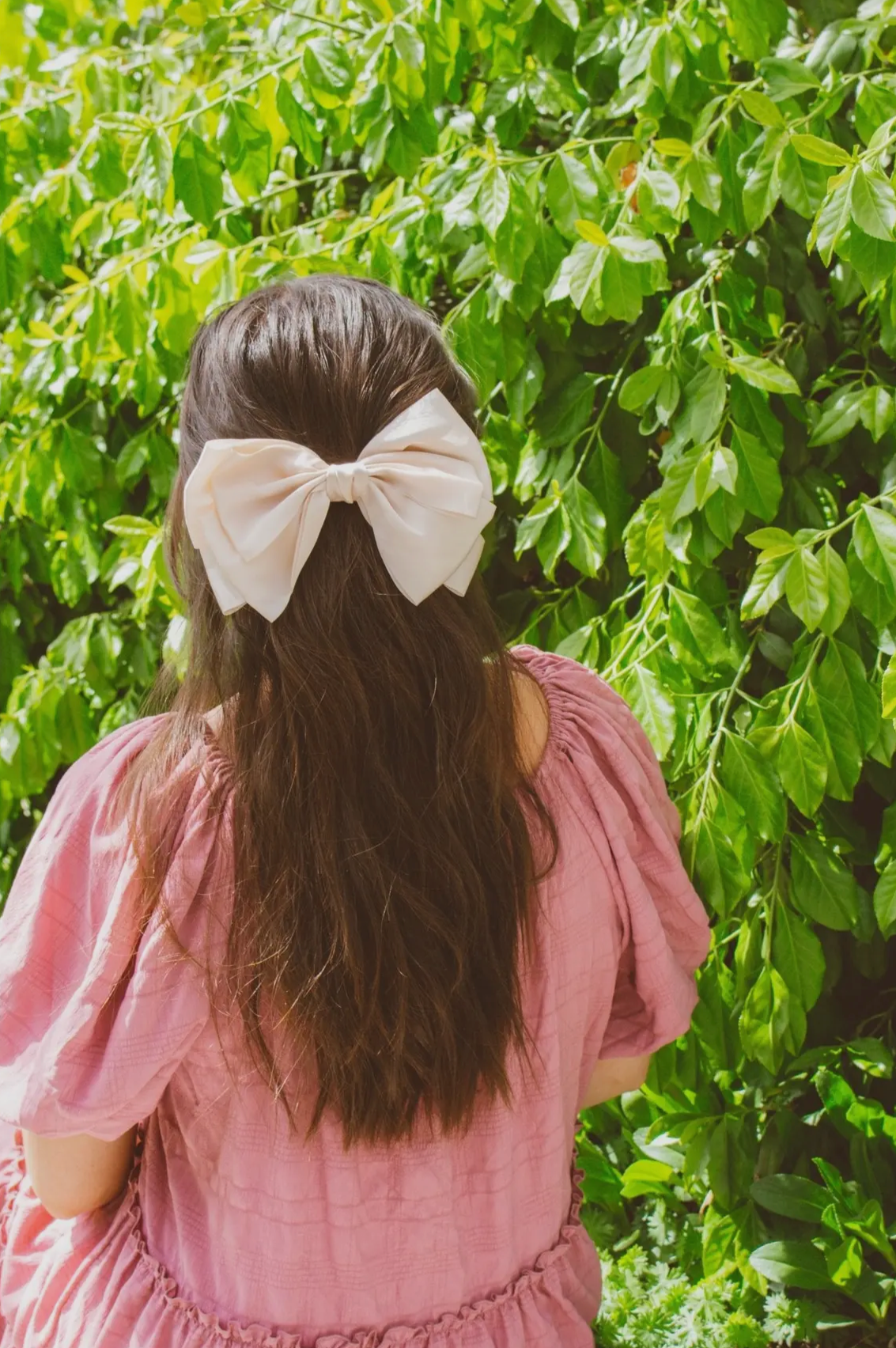 Darling Bow Barrette - Cream