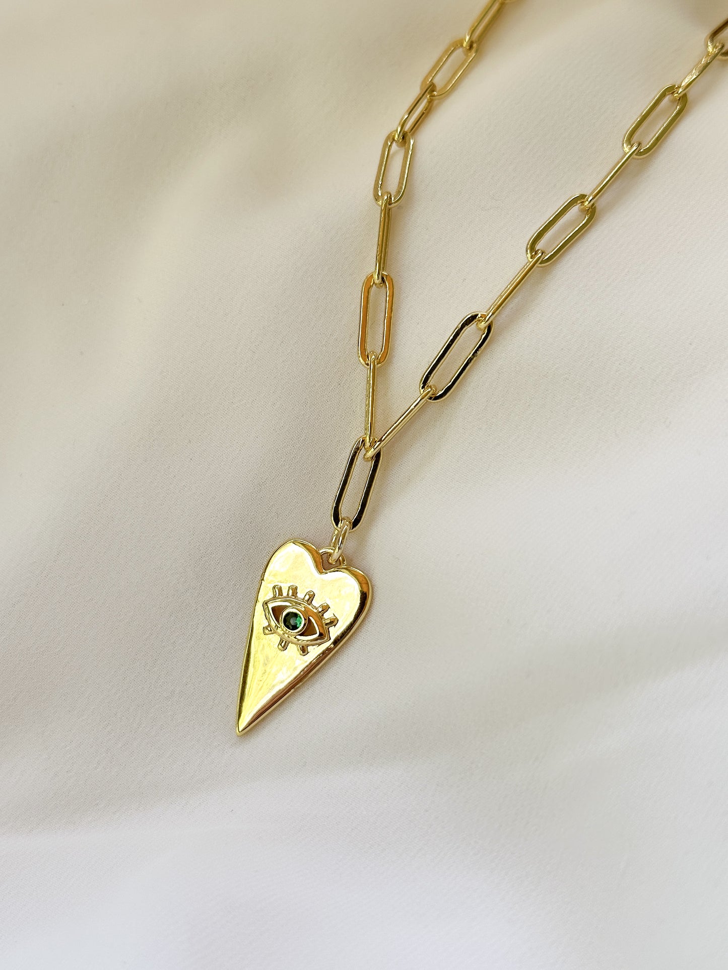Heart Eye Necklace