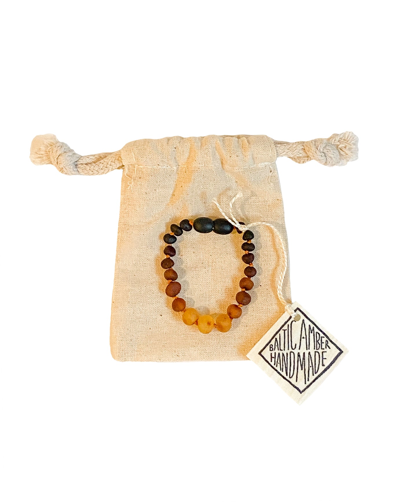Kids Ombre Raw Amber Bracelet/Anklet