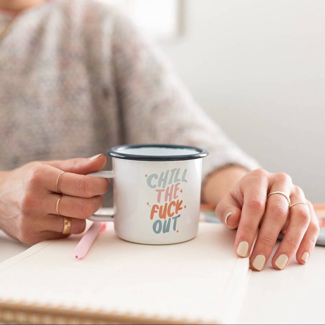 Chill The F*ck Out Camp Mug