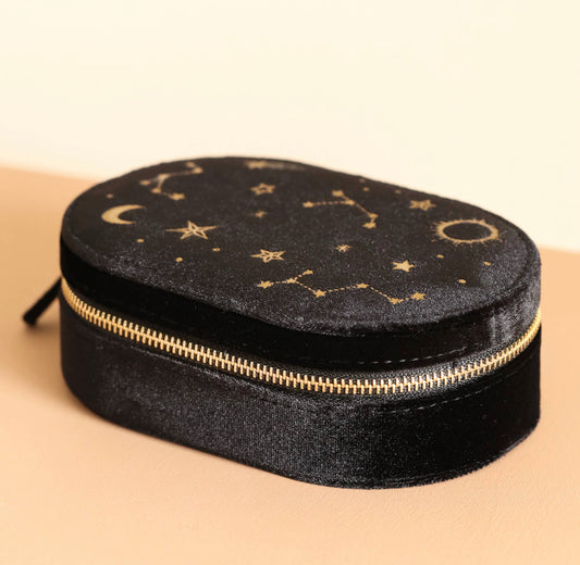 Starry Night Velvet Jewelry Case