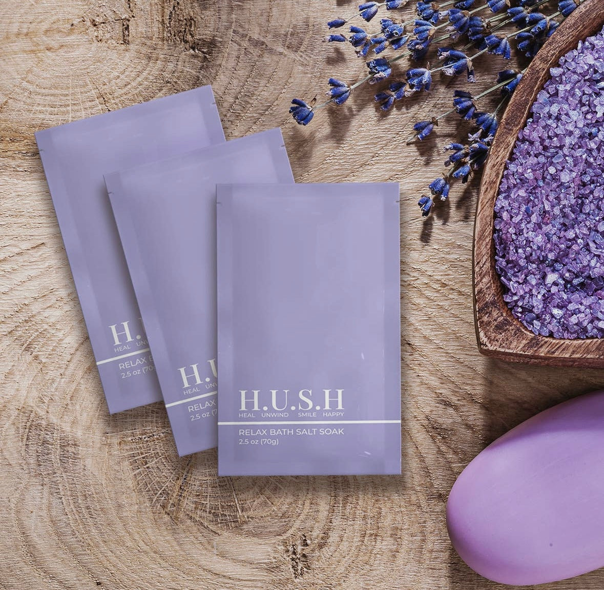 H.U.S.H Bath Soak Set - 6 Pack